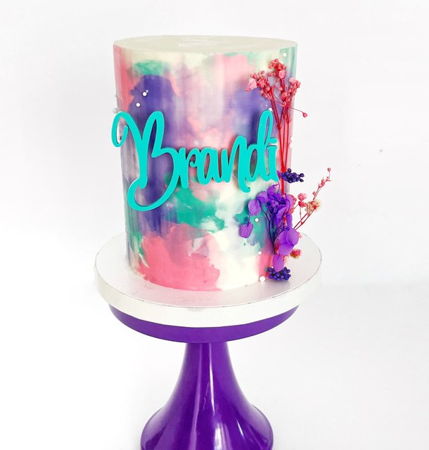 Custom celebration cake design by All Things Cake in Denver, CO (gallery image 7 of 8)
