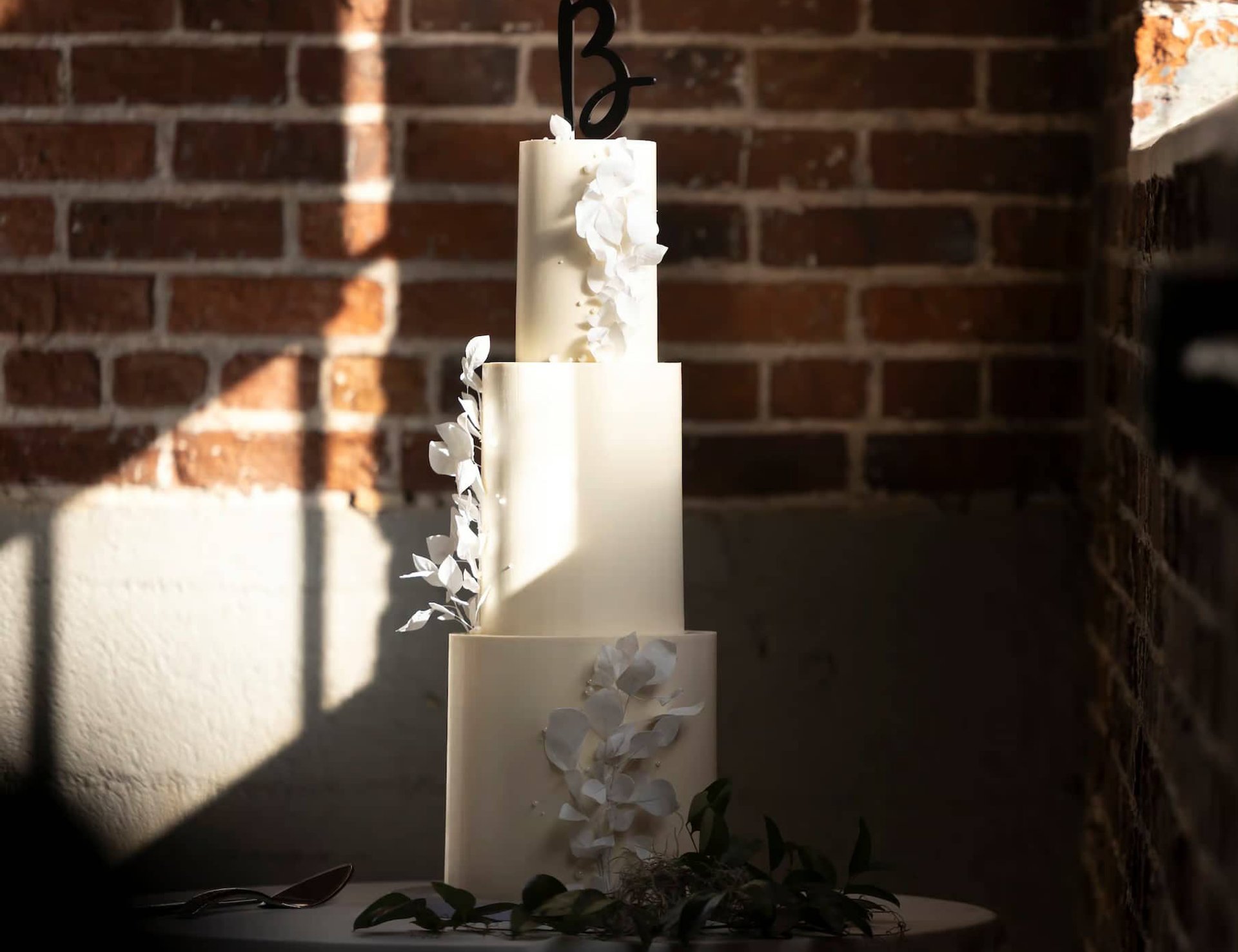 All Things Cake custom wedding cake display in Denver, CO