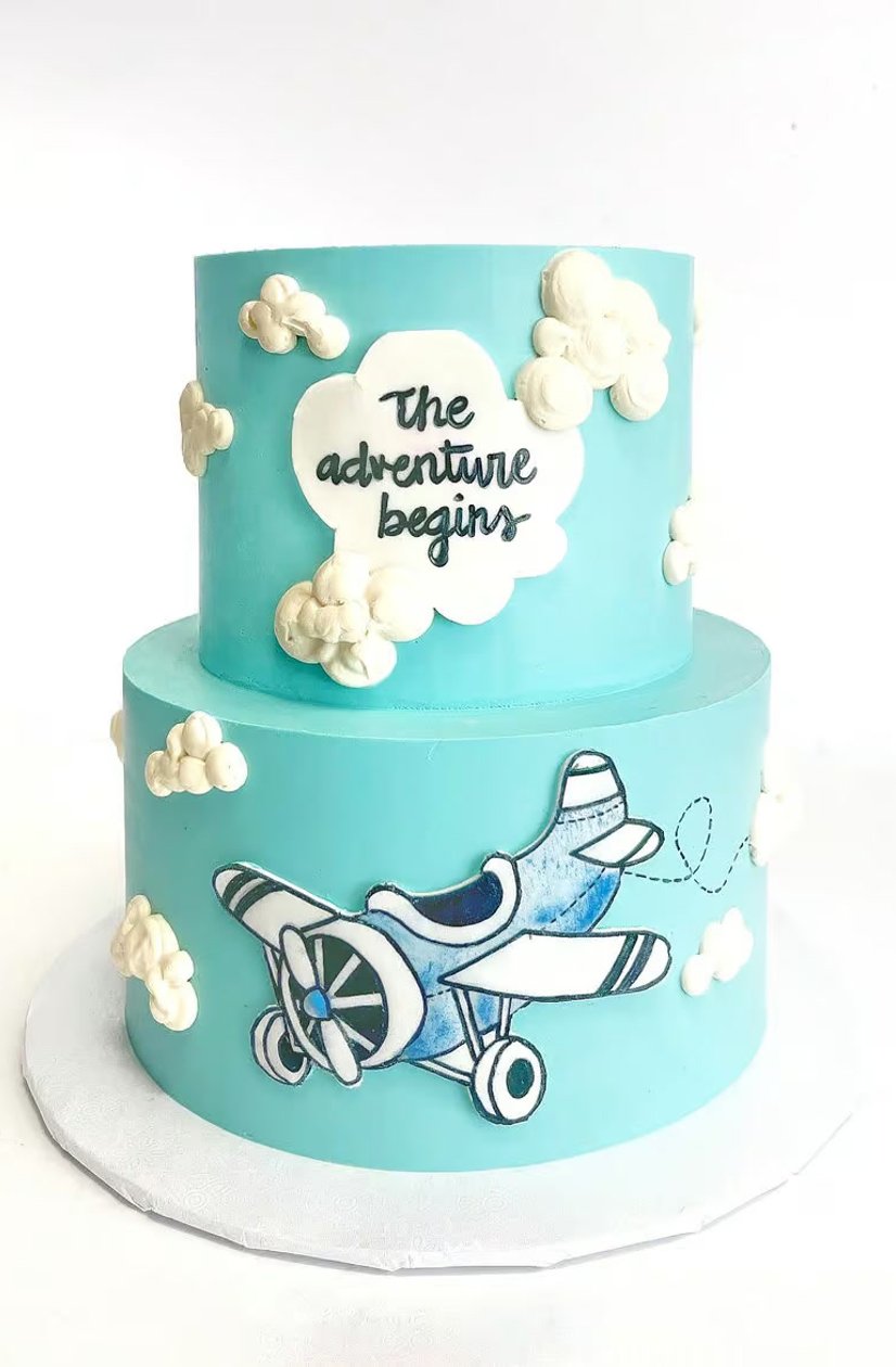 Multi-tier celebration cake pricing example by All Things Cake