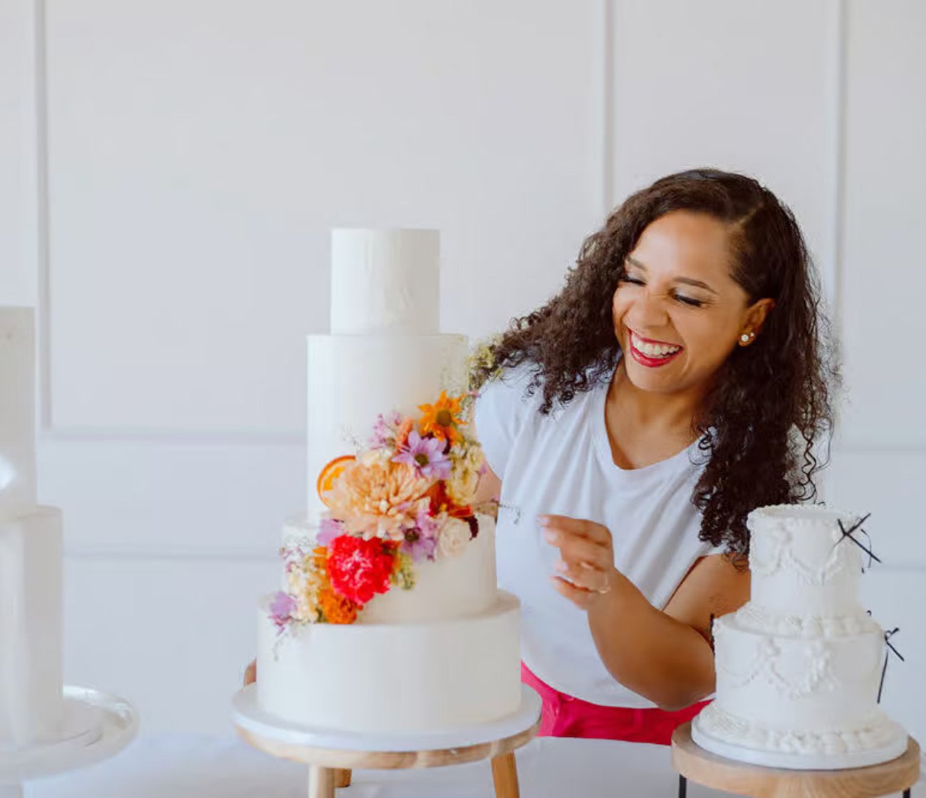 Handcrafted buttercream celebration cake by All Things Cake